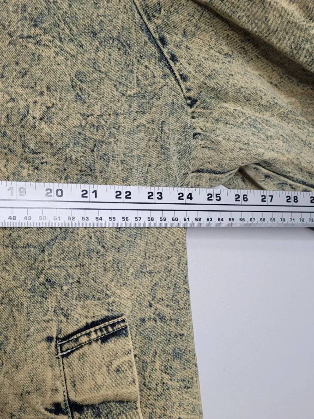 Rockets vintage acid wash grunge denim trench duster indie unique jacket medium